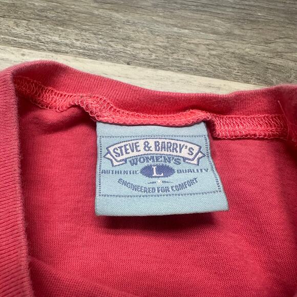 Vintage‎ Y2K Steve & Barrys Angel Halo Wings Glitter Pink Womens L Bratz T-Shirt - Picture 4 of 9